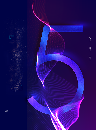 手机渐变倒计时预售促销海报背景