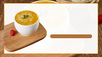 温热小米粥早餐广告banner背景