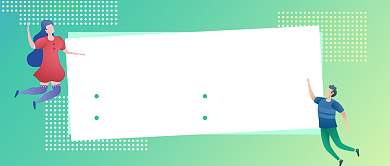 绿色卡通手绘PS技巧大全公众号首图背景