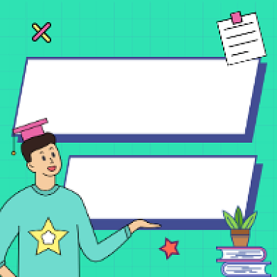 留学科普攻略简约插画公众号次图背景