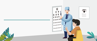 手绘插画健康检查公众号首图背景