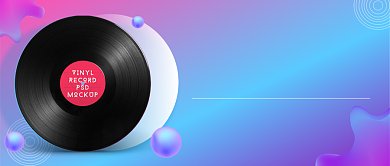 一周音乐榜单渐变简约公众号首图背景