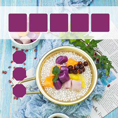 芋圆西米露食品淘宝主图直通车模板背景