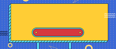 蓝色扁平几何招聘福利公众号首图背景