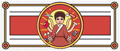 红色简约考神公众号首图背景