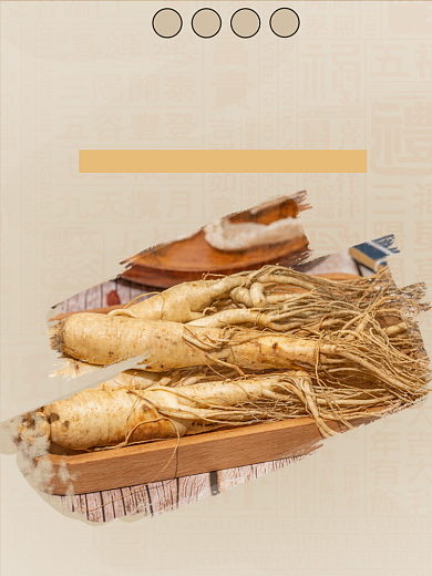 中药温补类淘宝直通车人参主图背景