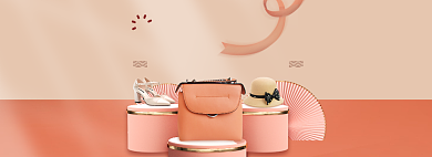 简约新年狂欢包包鞋子海报冬季保暖季海报banner背景