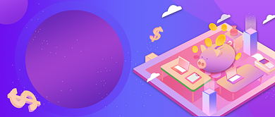 渐变投资理财公众号首图背景