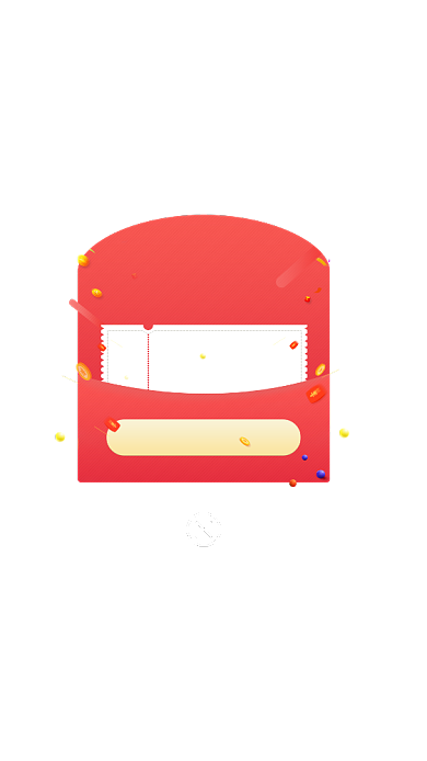 电商红色中奖弹窗中国风背景