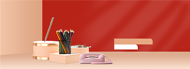 过年不打烊年货节办公文具海报banner背景