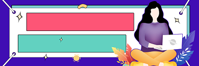 摆脱迷茫成长方法商务插画热文链接背景