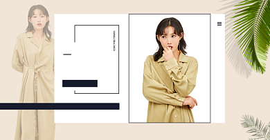 淘宝女装新势力周秋冬上新横版海报背景