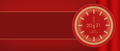 元旦新年祝福红色大气公众号首图背景