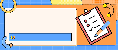 新年愿望问卷调查手绘卡通公众号首图背景