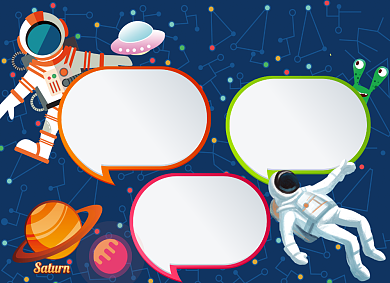 卡通手绘科技节手抄报小报背景