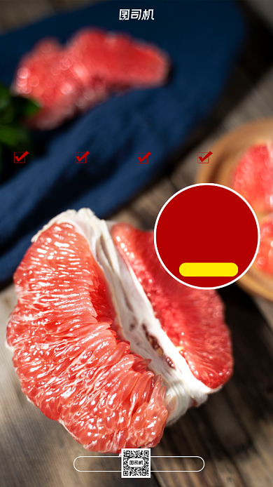 柚子美味实景风营销宣传手机海报背景