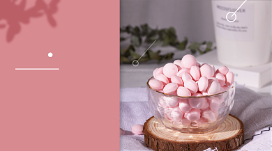 喜糖婚庆粉色礼糖手机横图背景