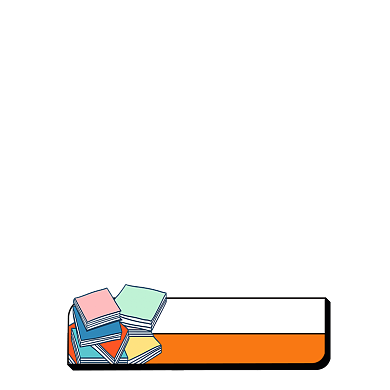 图书书籍学习插画创意奋斗励志图标背景