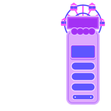 手绘紫色燃冬季直播悬浮挂件主图图标背景