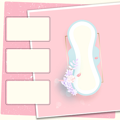 卫生巾女性日用品淘宝主图直通车模板背景