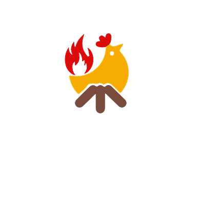 柴火鸡烧鸡烤鸡鸡排LOGO背景