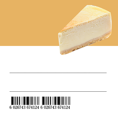 蛋糕甜点烘焙美食简约风标签不干胶背景