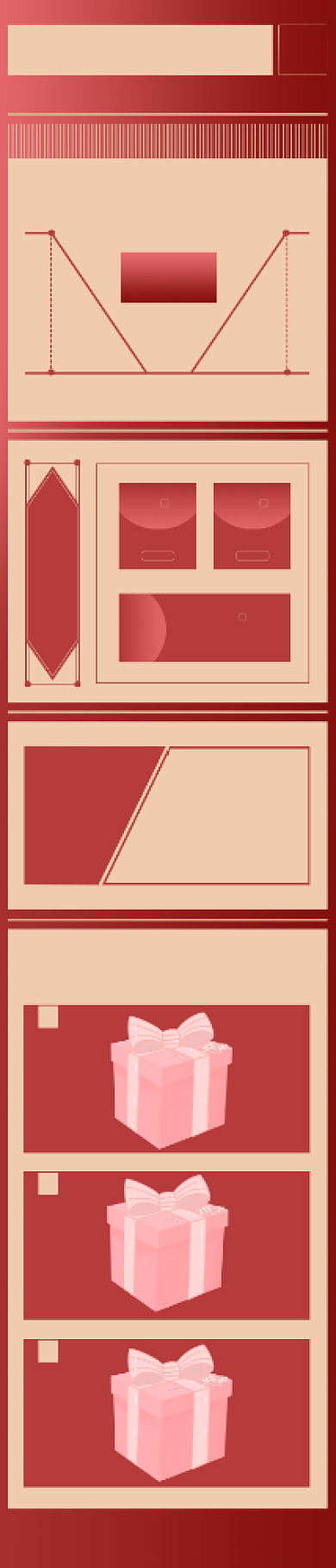 双12预售红色复古通用产品销售关联背景