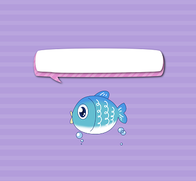 金鱼记忆大师简约插画朋友圈封面背景