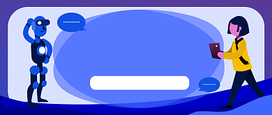 少年机器人编程手绘卡通公众号首图背景