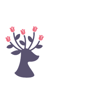 小鹿花店店LOGO标志背景