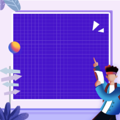 赢战期末简约插画公众号次图背景