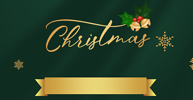 圣诞礼遇季店铺促销活动海报背景