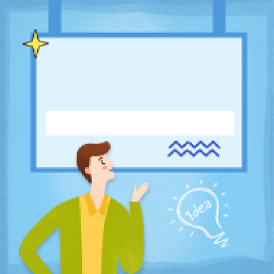 剖析用户思维简约插画公众号次图背景