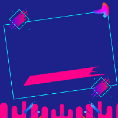 歌词时光炫彩大气公众号次图背景