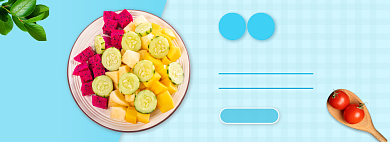 电商水果新鲜直达促销海报背景