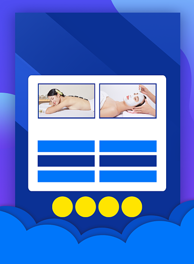 医疗美容院项目活动宣传印刷海报背景