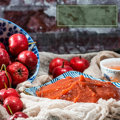 食品果酱类淘宝主图直通车山楂酱模板背景