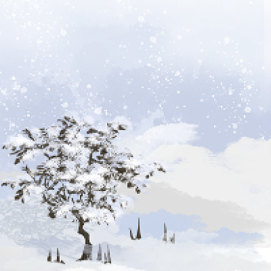 节气冬天小雪简约唯美新媒体公众号次图背景