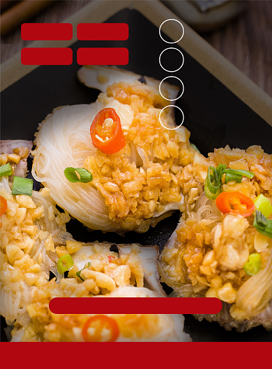 碳烤生蚝特色美食促销宣传印刷海报背景