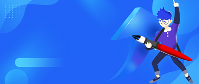 期末考试秘籍卡通公众号首图背景