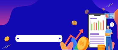 金融投资蓝色渐变公众号首图背景