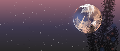 小寒节气雪花雪球冬天景色公众号首图背景