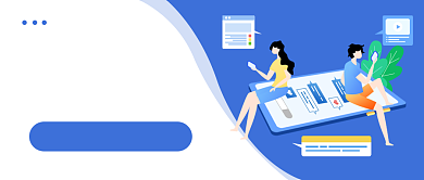 30天雅思培训教育插画公众号首图背景