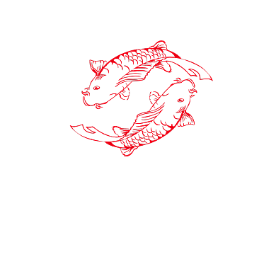 创意鱼火锅餐饮LOGO背景