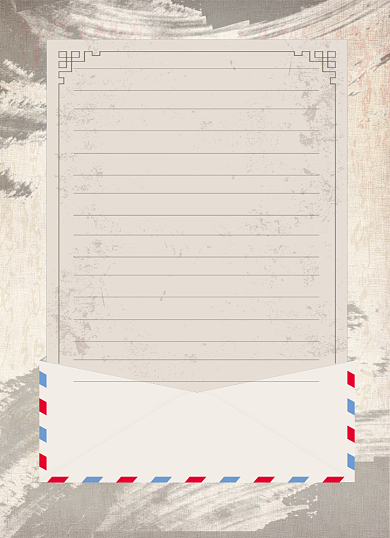 感谢信复古怀旧简约经典感谢父母信纸背景