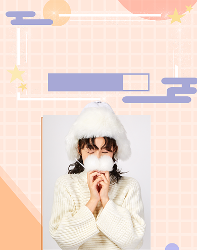 粉色简约女装新品上市海报背景