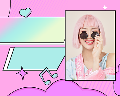 紫色时尚直播促销优惠小程序封面背景