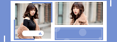 时尚女装店铺分类专区导航海报背景