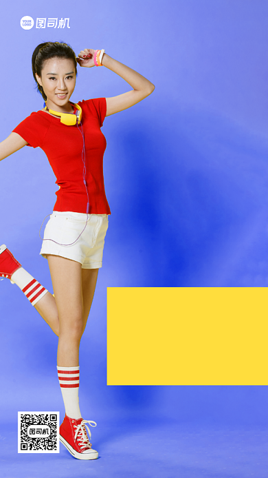 紫色简约健身培训摄影手机海报背景