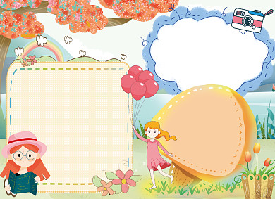 春天来了小报手抄报背景